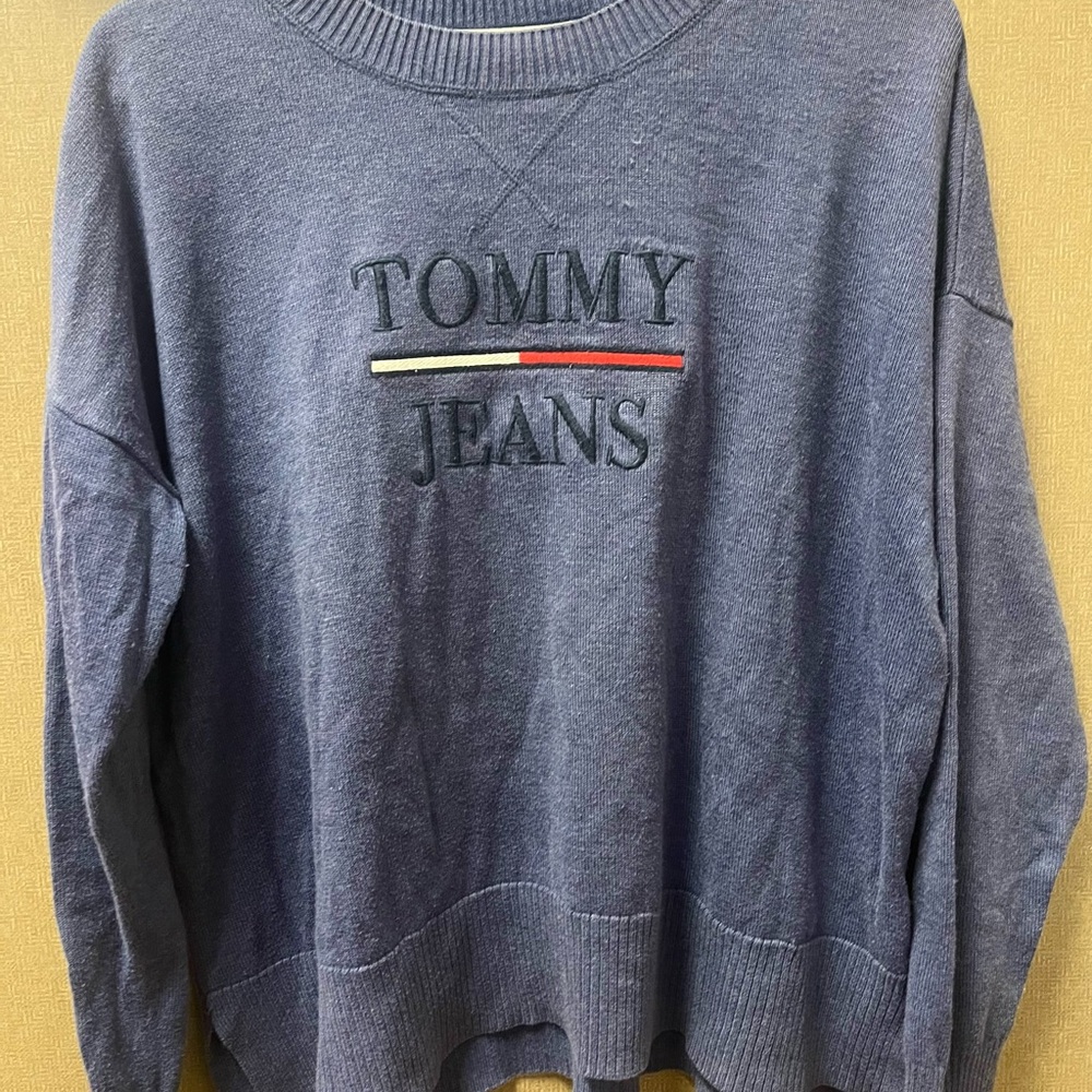 Tommy Hilfiger Men's Blue Crewneck Sweater